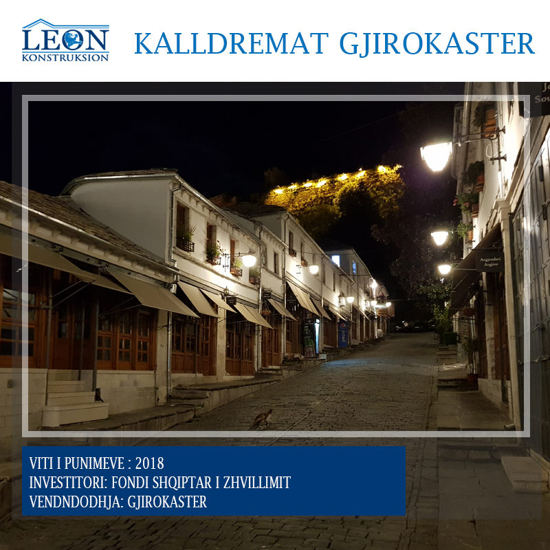 Restaurimi i kalldrëmeve Gjirokastër